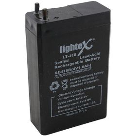 Lightex LT-418 4 Volt 1.80 Amper 7.5x5x2 cm 50x22x75 mm Akü