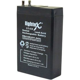 Lightex LT-418 4 Volt 1.80 Amper 7.5x5x2 cm 50x22x75 mm Akü