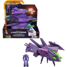 Lightyear HHJ61-008 Zurg 24 cm Savaş Uçağı Figürü ve 6 cm Zurg Figürü