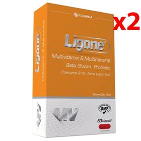 Ligone Multivitamin Multimineral Beta Glucan 2x60 Kapsül