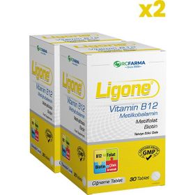 Ligone Vitamin B12 Metilkobalamin 2x30 Çiğnenebilir Tablet