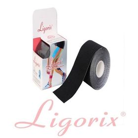 Ligorix Kinesio Tape Siyah 5 cm 5 mt Sporcu Bandı