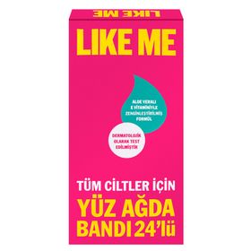 Like Me Tüm Ciltler İçin 24'lü Yüz Ağda Bandı