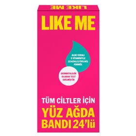 Like Me Tüm Ciltler İçin 24'lü Yüz Ağda Bandı