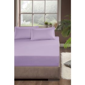 Lila 100x200 cm Tek Kişilik Penye Çarşaf