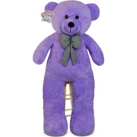 Lila 140 cm Lila Papyonlu Büyük Ayıcık