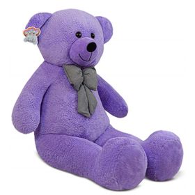 Lila 140 cm Lila Papyonlu Büyük Ayıcık