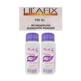 Lilafix 100 gr Toz Saç Açıcı Oryal +2 Adet H.A.SS 40 Volum Oksidan