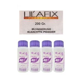 Lilafix 200 gr Toz Saç Açıcı Oryal + 4 Adet H.A.SS 40 Volum Oksidan