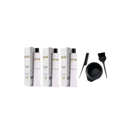 Lilafix 5.65 Çilek Kırmızısı 3'lü 60 ml Krem Tüp Boya + Boyama Seti