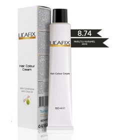 Lilafix 8.74 Parıltılı Karamel 60 ml Krem Tüp Saç Boyası