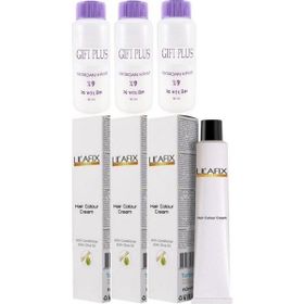 Lilafix 9-1 Küllü Açık Sarı 911-2 Ekstra Açıcı Viyole Sarı 3 Adet 60 ml Boya + Gift Plus 3 Adet 60 ml Oksidan Krem