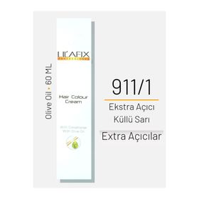 Lilafix 911.1 Ekstra Açıcı Küllü Sarı Tüp 60 ml Saç Boyası