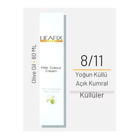Lilafix No 8/11 Yoğun Küllü Açık Kumral 60 ml Saç Boyası