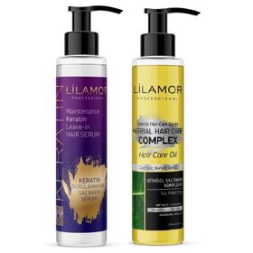 Lilamor 125 ml Bitkisel Saç Bakım Kompleksi + 125 ml Keratin Saç Bakım Serumu