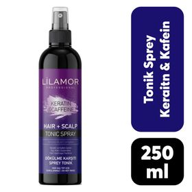 Lilamor 250 ml Keratin Caffeine Dökülme Karşıtı Tonik Sprey