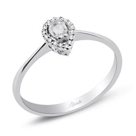 Lilarote 0.15 Ct Damla Pırlantalı Yüzük