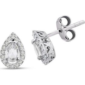 Lilarote Pırlanta 0.35 ct Pırlantalı Damla Küpe