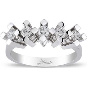 Lilarote Pırlanta 0.40 ct Beş Taş Pırlanta Yüzük