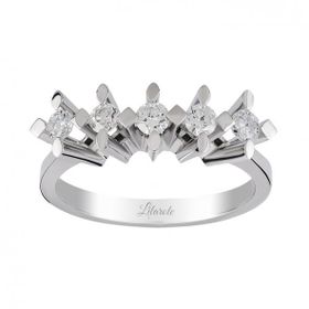 Lilarote Pırlanta 0.40 ct Beş Taş Pırlanta Yüzük