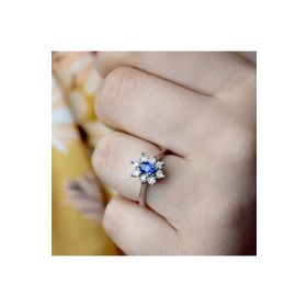Lilarote Pırlanta 0.42 ct Safir Pırlanta Yüzük