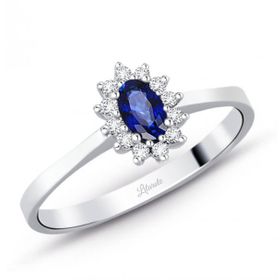 Lilarote Pırlanta 0.45 ct Safir Pırlanta Yüzük
