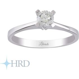Lilarote Pırlanta Lilarote 0.40 ct Çift Sıra Baget Kare Tektaş Yüzük