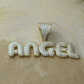 Lilarote Pırlanta Taşlı Angel Altın Kolye Ucu