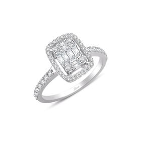 Lilarote PYZK000168 Pırlanta Baget Pırlanta Yüzük 0.72 ct
