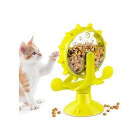 Lily Pet İnteraktif Sarı Yuvarlak Çarkıfelek Ödül Maması Kedi Oyuncağı