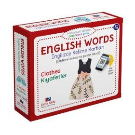 Limasollu Naci Öğretim Yayınları - English Words Kıyafetler İngilizce Kelime Kartları