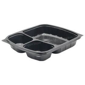 Limera LPP-846B 300 Adet Siyah 3 Bölmeli Yemek Kabı