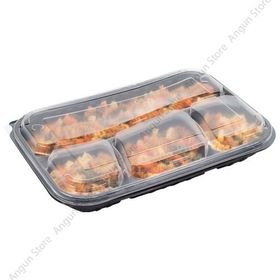 Limera LPP-865 100 Adet Siyah 4 Bölmeli Kebap Kap ve Kapak