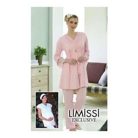 Limissi 3'lü 3001 Sabahlık Pijama Takımı