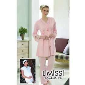 Limissi 3'lü 3001 Sabahlık Pijama Takımı