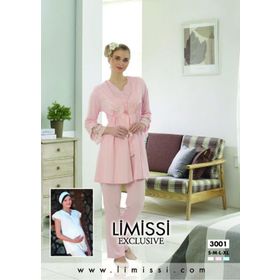 Limissi 3'lü 3001 Sabahlık Pijama Takımı