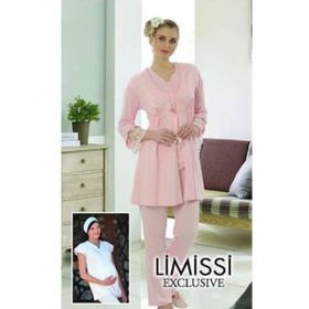 Limissi 3'lü 3001 Sabahlık Pijama Takımı