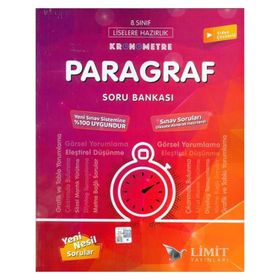 Limit 8.Sınıf LGS Kronometre Paragraf Soru Bankası Limit Yayınları