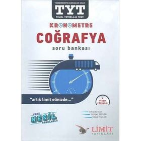 Limit Kronometre TYT Coğrafya Soru Bankası Limit Yayınları