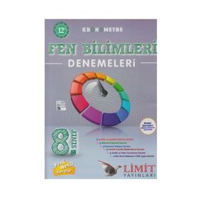 Limit Yayınları 8. Sınıf Fen Bilimleri Kronometre 12'li Denemeleri