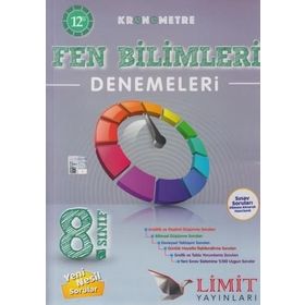 Limit Yayınları 8. Sınıf Fen Bilimleri Kronometre 12'li Denemeleri
