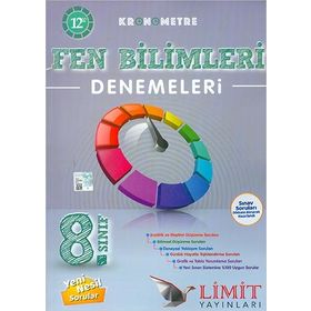 Limit Yayınları 8. Sınıf Fen Bilimleri Kronometre 12'li Denemeleri