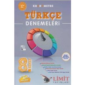 Limit Yayınları 8.Sınıf Kronometre LGS 12'li Türkçe Denemeleri
