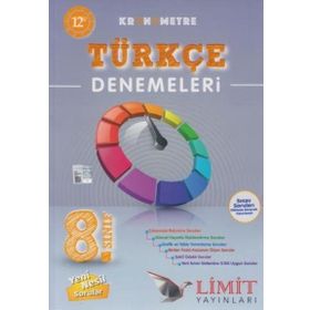 Limit Yayınları 8.Sınıf Kronometre LGS 12'li Türkçe Denemeleri