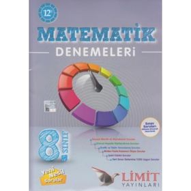 Limit Yayınları 8.sınıf LGS Kronometre 12 Li Matematik Denemeleri