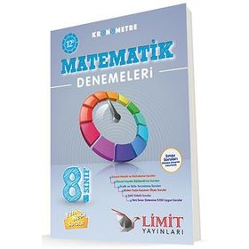 Limit Yayınları 8. Sınıf Matematik Kronometre 12'li Denemeleri