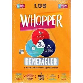 Limit Yayınları - 8. Sınıf Whoopper 3'lü Deneme Seti