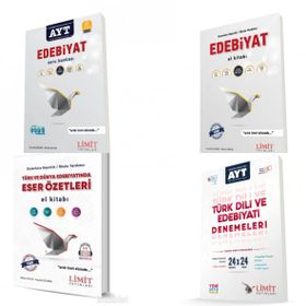 Limit Yayınları - AYT Edebiyat Seti Konu Soru ve Deneme Sınavı 4 Kitap
