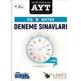 Limit Yayınları Ayt Kronometre Deneme Seti 5 li