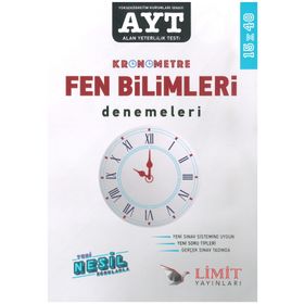 Limit Yayınları AYT Kronometre Fen Bilimleri Denemeler